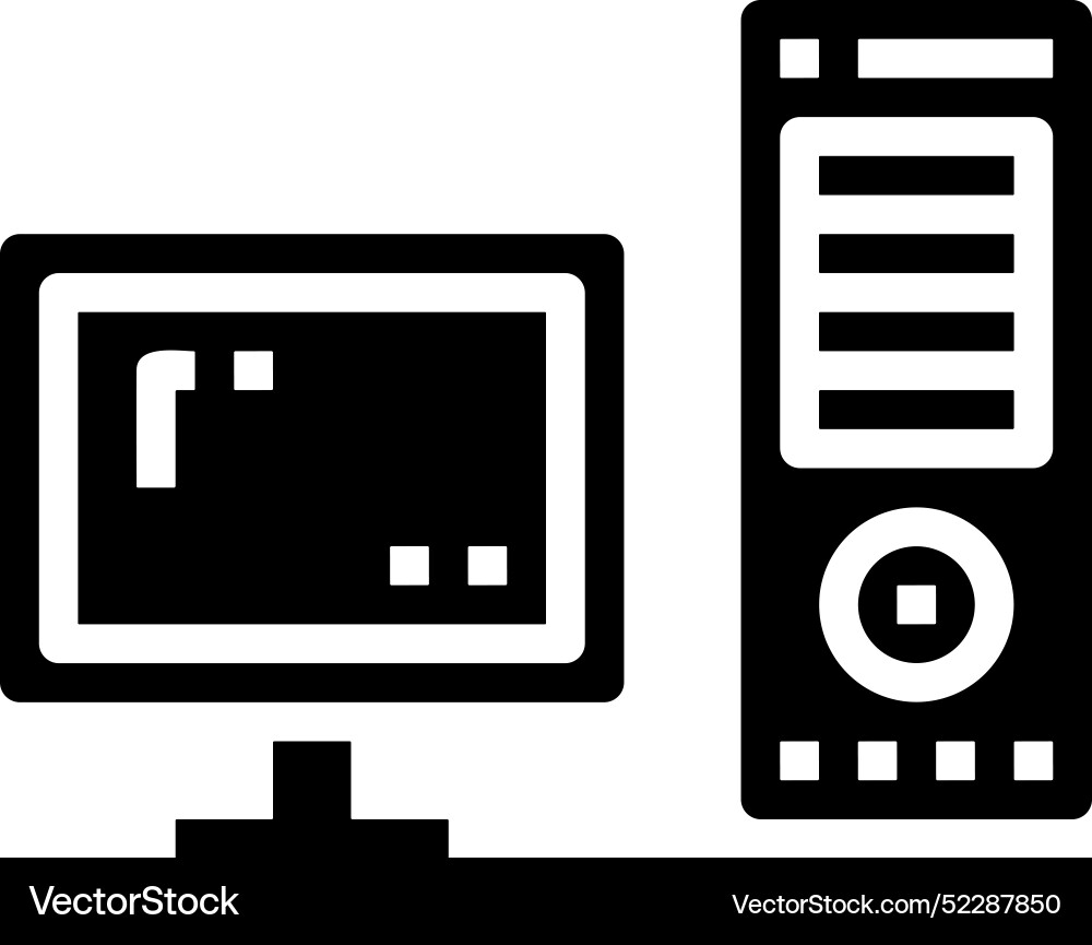 Technology and computer icon symbol image Technology and computer icon symbol image Vector Image