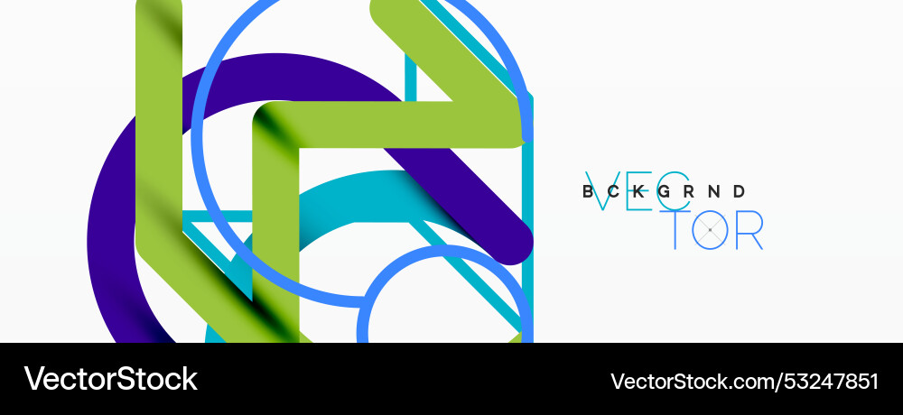 Abstract background circles and colorful round Vector Image