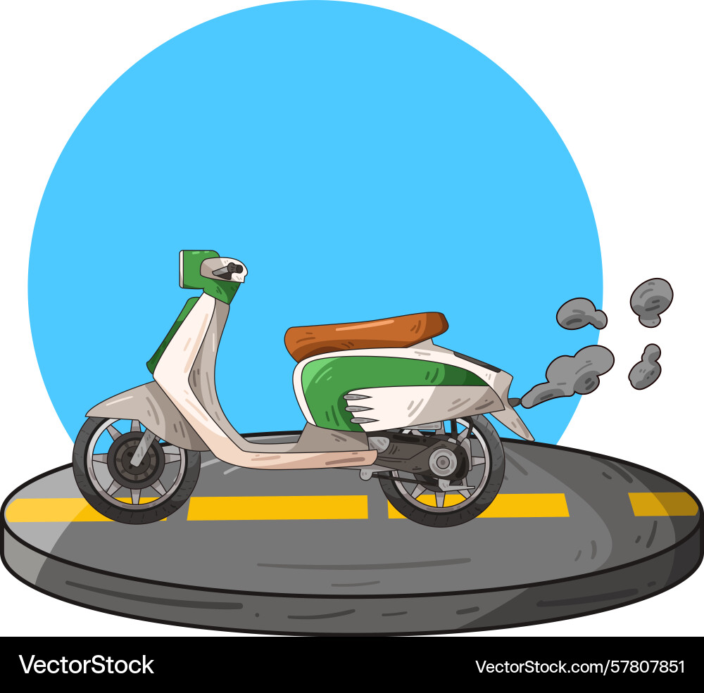 Design scooter part 2 Vector Image
