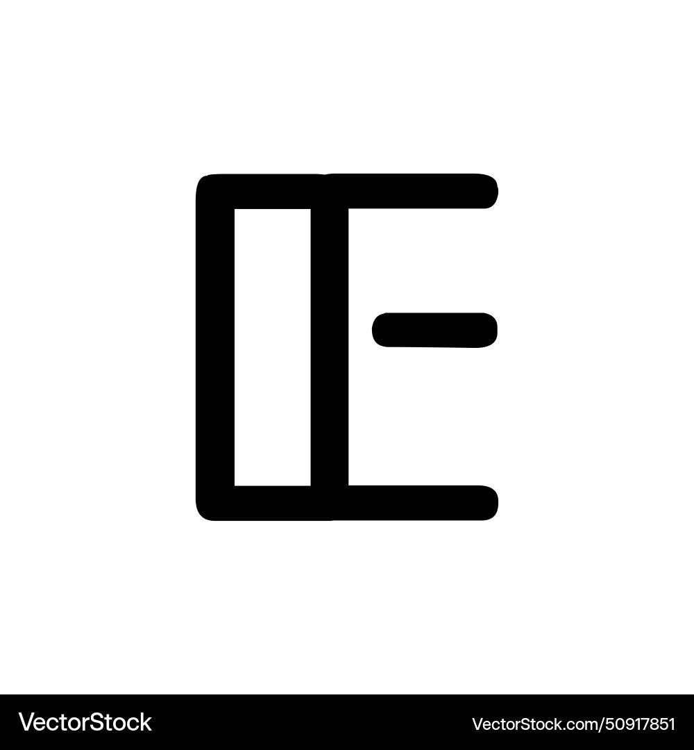 Initial letter de linked circle lowercase monogram Initial letter de linked circle lowercase monogram Vector Image