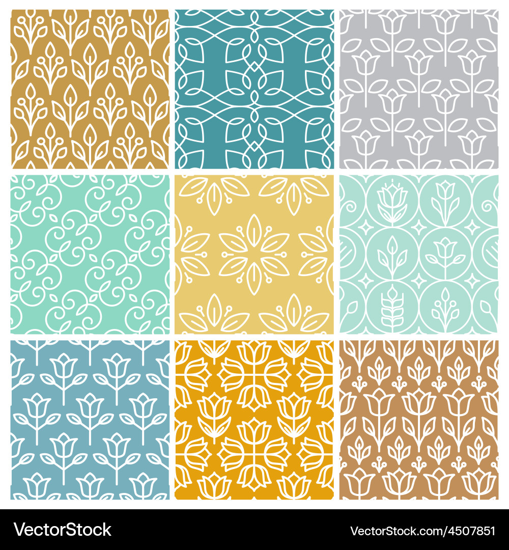 Modern Linear Patterns vector image