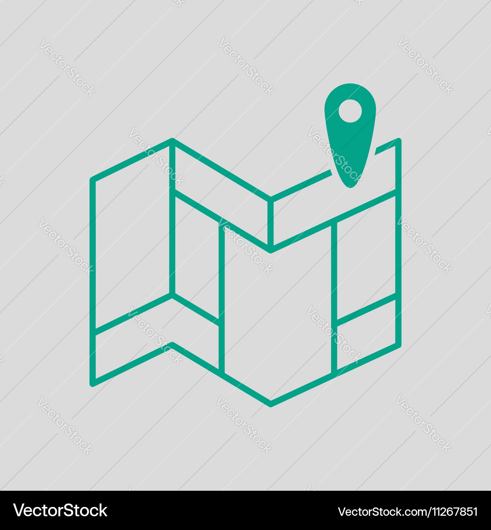 Navigation map icon Vector Image