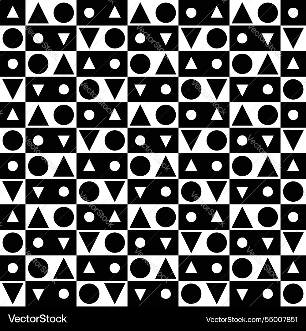 Seamless geometric pattern of triangles Vector Image