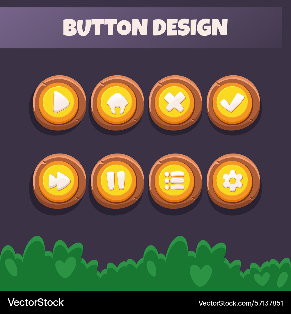 Spiel ui Satz von Knöpfen gui design zu bauen 2d Spiel ui Satz von Knöpfen gui design zu bauen 2d vektorbild