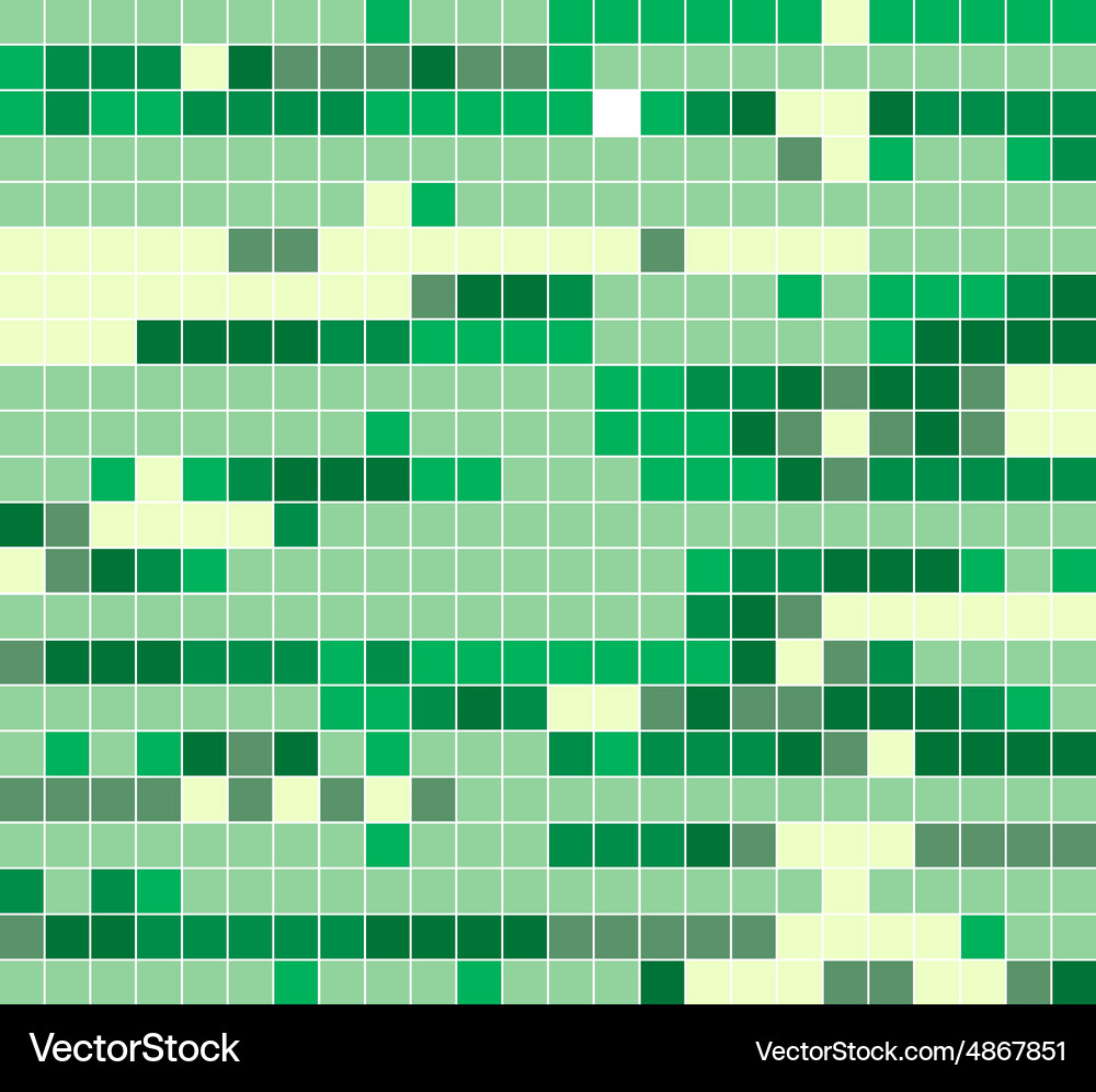 Square tile patterngreen pattern Vector Image