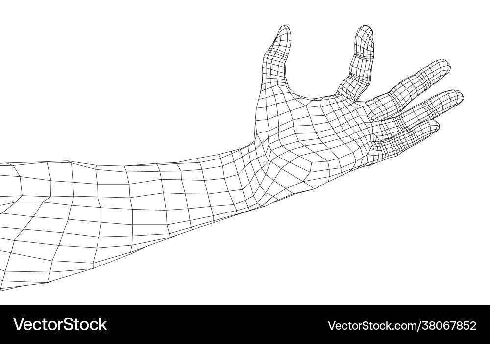 Hand hold some tiny or thin object vector image