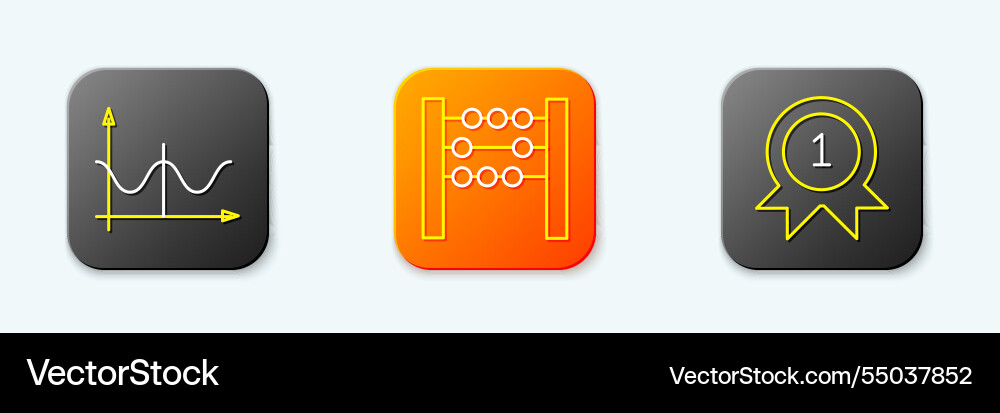 Set line graph schedule chart diagram abacus Set line graph schedule chart diagram abacus vector image