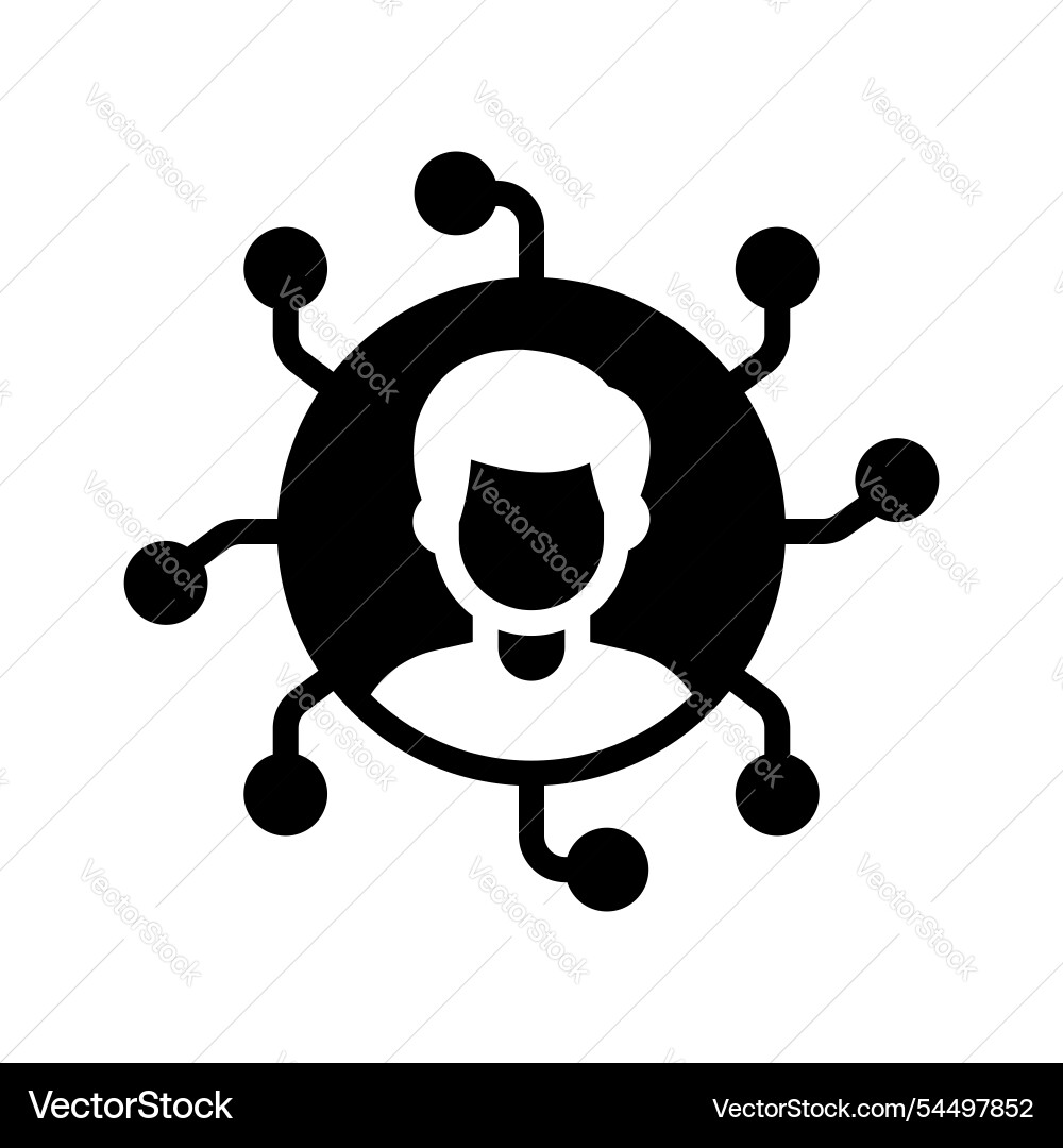 User networking vector image