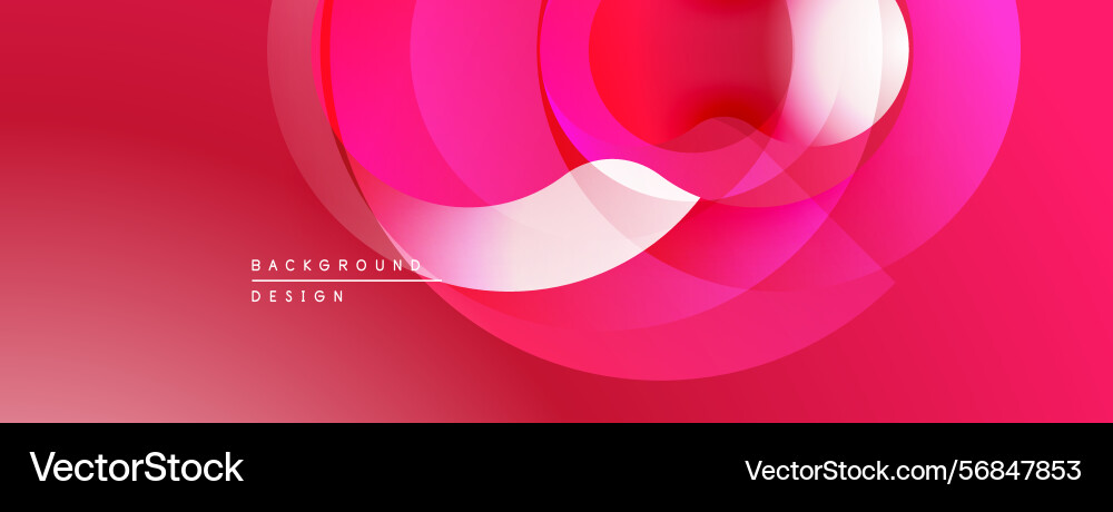 Abstract pink design overlapping circles create Abstract pink design overlapping circles create Vector Image