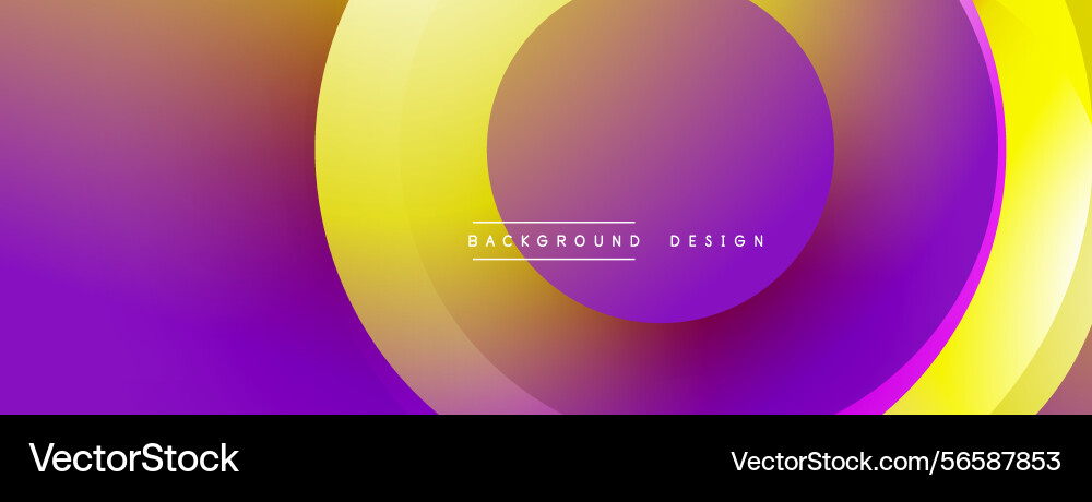 Abstract vibrant layers create dynamic visual Vector Image