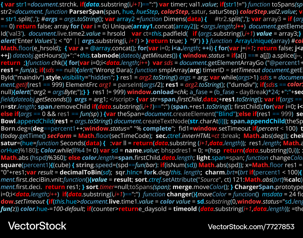 Code Syntax Glowing vector image