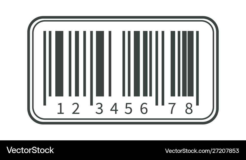 Parcel shipping barcode isolated icon coding Parcel shipping barcode isolated icon coding vector image