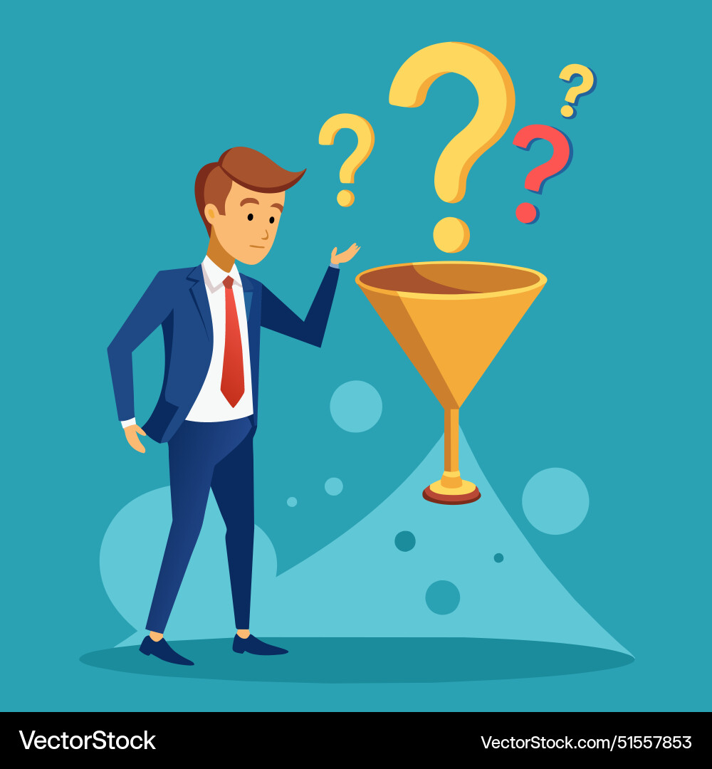Solving problem solution or result from business vector image