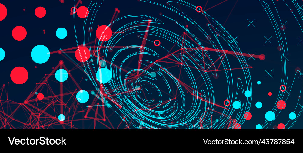 Abstract background with particles digital Abstract background with particles digital vector image