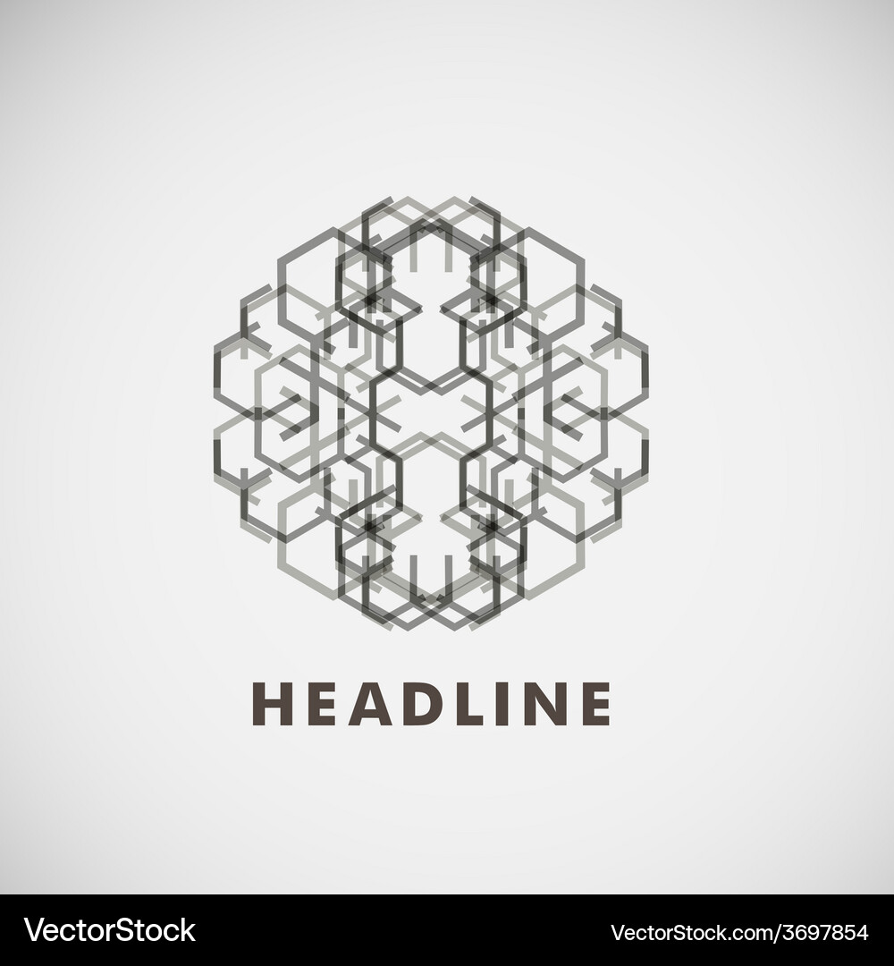 Colored broken lines on a light background Vector Image