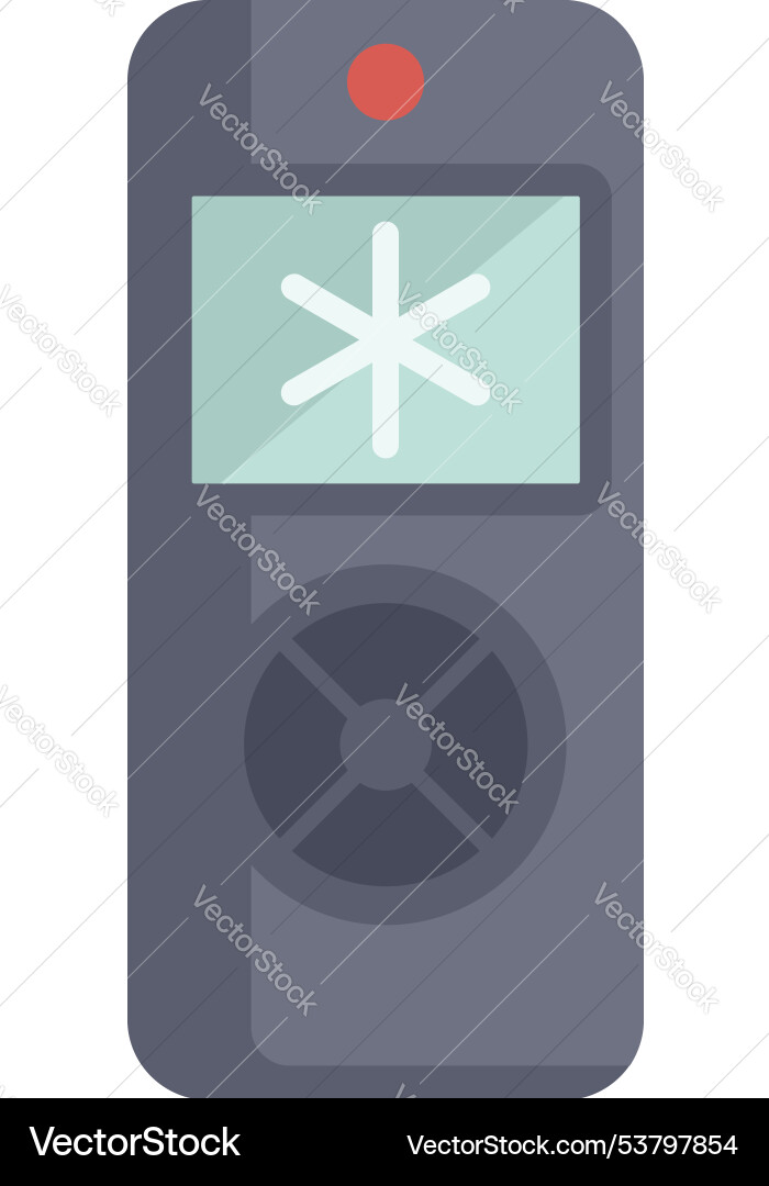 Digital thermometer showing snowflake icon Vector Image
