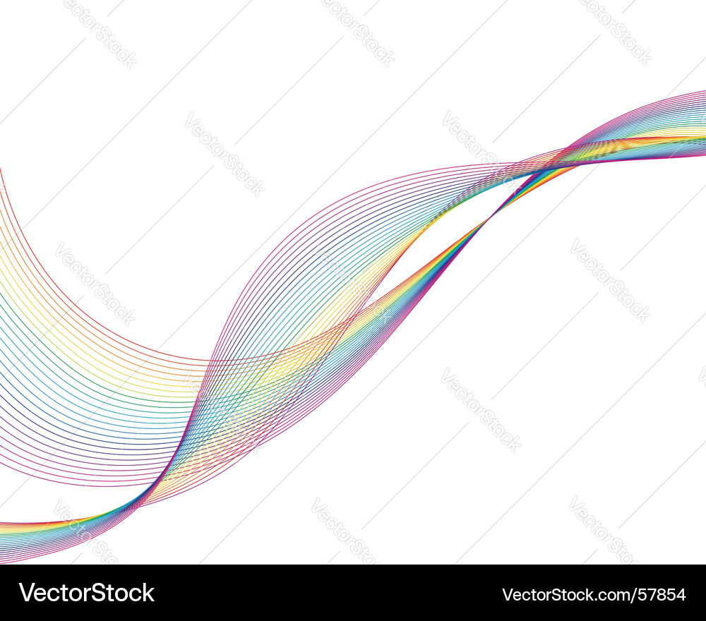 Dynamic Colorful Flow vector image