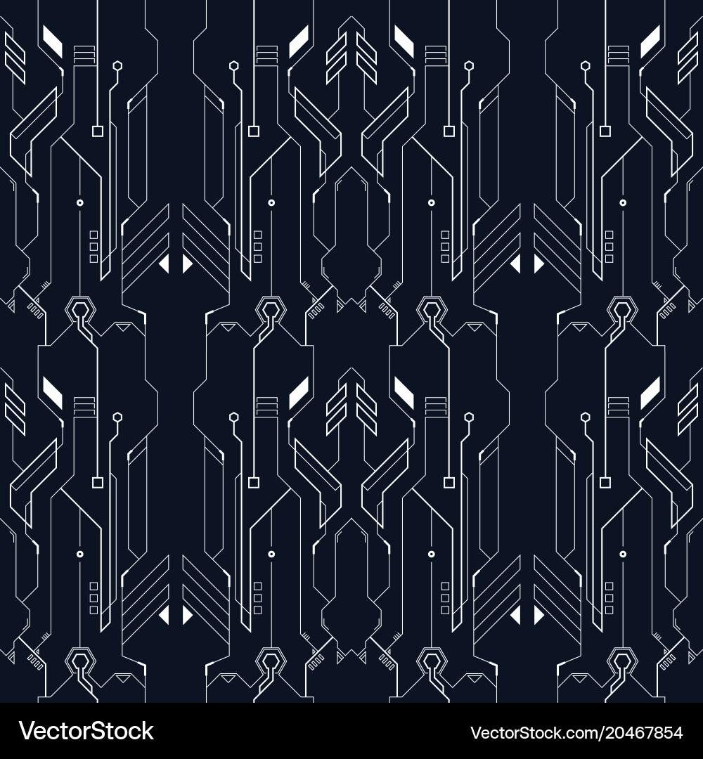 Tech Line Pattern - Abstract vector image