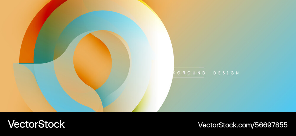 Abstract colorful layers create circular design Abstract colorful layers create circular design Vector Image