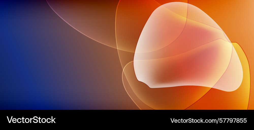 Abstract design features flowing curves warm Vector Image