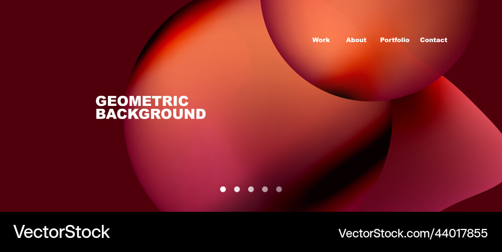 Flowing gradient colors and round elements Flowing gradient colors and round elements vector image