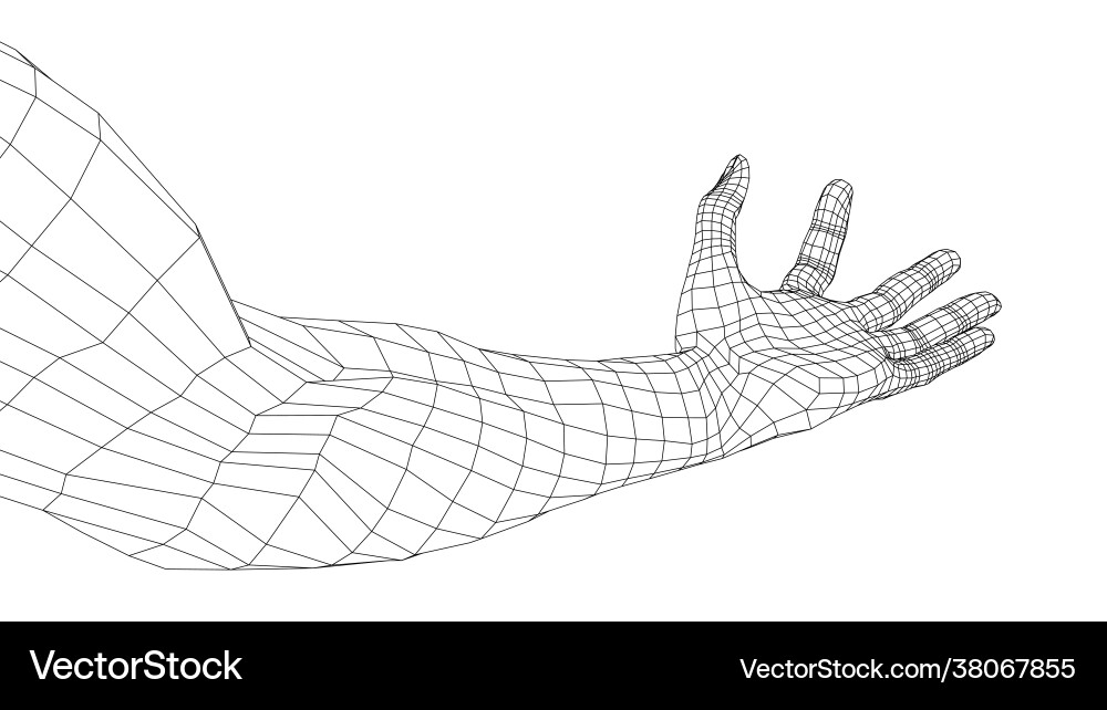 Hand hold some tiny or thin object vector image
