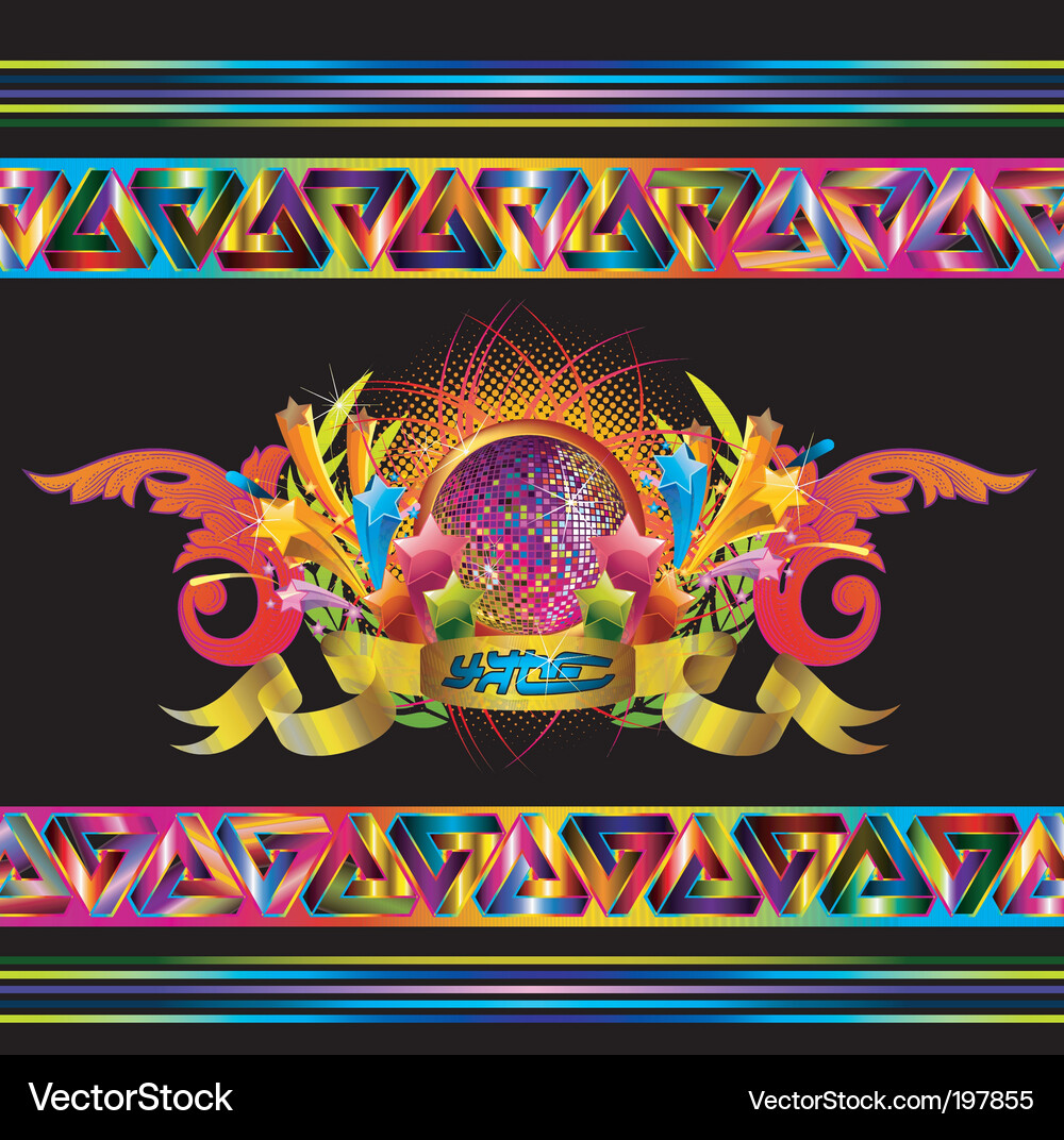 Sparkling Retro Celebration Vector Image