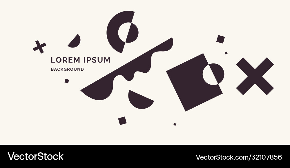 Abstract Composition - Amorphous Forms Vector Image
