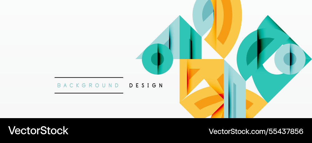 Abstract geometric background with shapes Abstract geometric background with shapes Vector Image