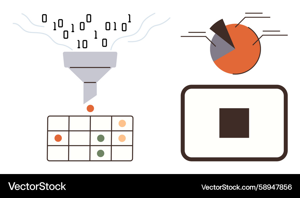 Data Processing & Visualization Vector Image