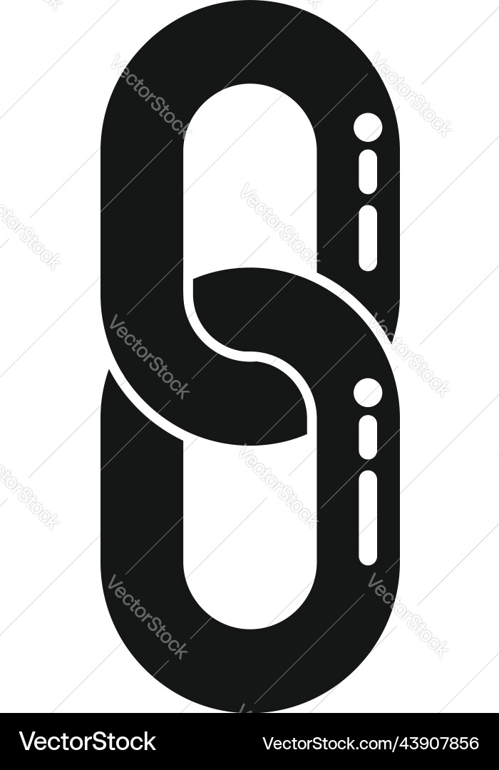 Strength chain icon simple web link Strength chain icon simple web link vector image