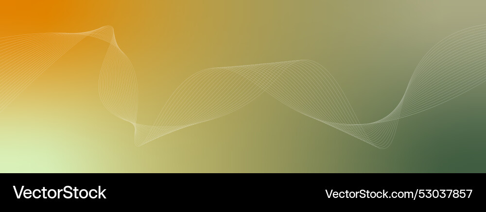 Abstract gradient background with wave lines Vector Image