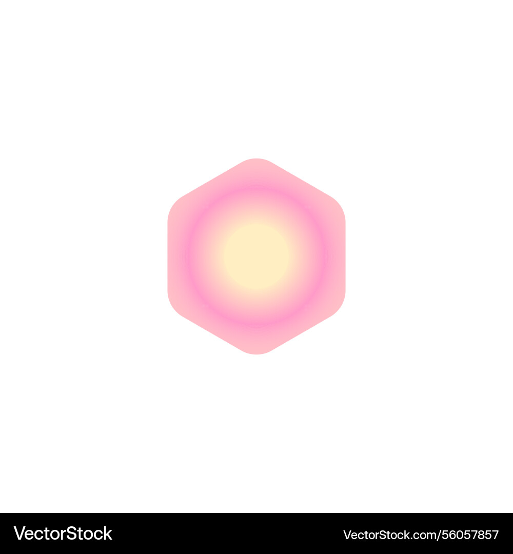 Abstract y2k shape with gradient red yellow Abstract y2k shape with gradient red yellow vector image
