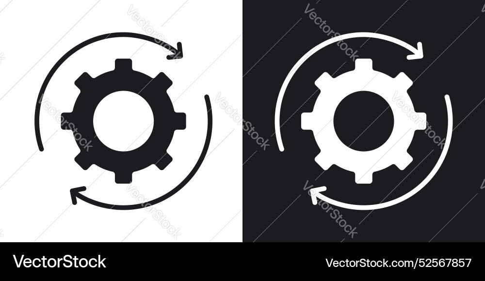 Implementation icon set on white background Implementation icon set on white background vector image