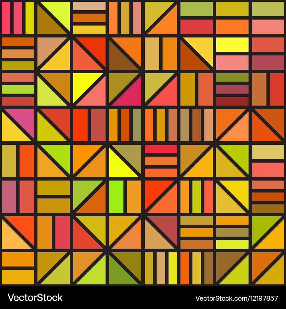 Seamless irregular block grid pattern vector image