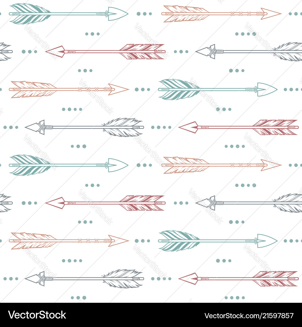 Seamless pattern background with arrows Seamless pattern background with arrows vector image