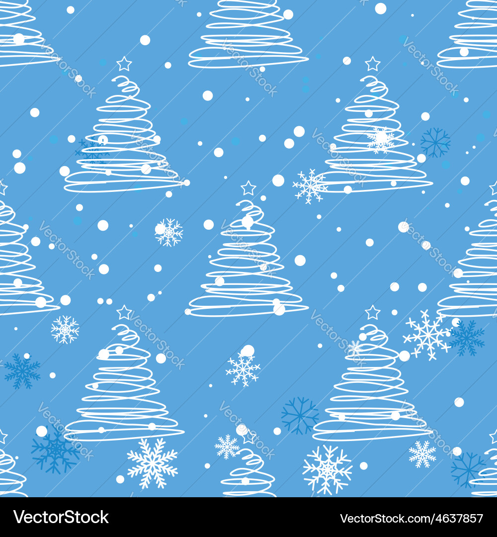 Twisted fir tree pattern vector image
