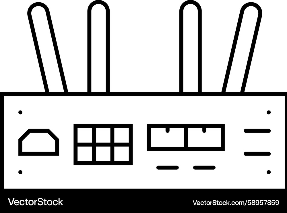IoT Gateway Data Center Icon Vector Image