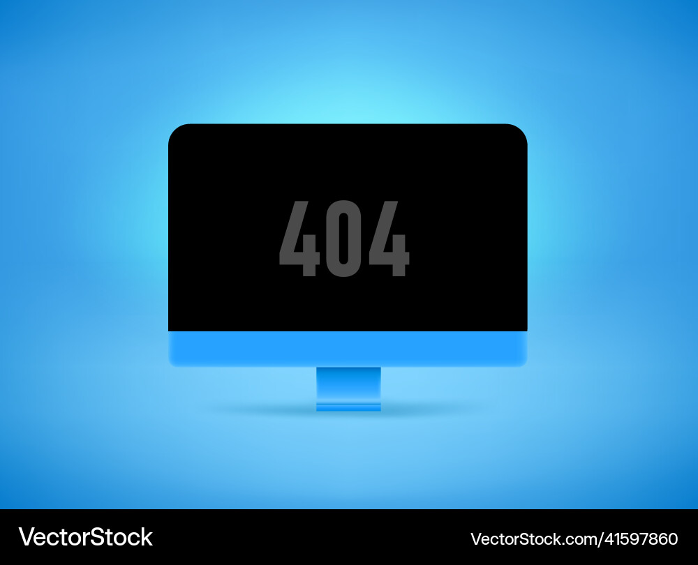Website is not available 404 error concept 3d Website is not available 404 error concept 3d vector image