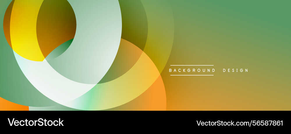 Abstract colorful shapes overlap creating dynamic Abstract colorful shapes overlap creating dynamic Vector Image