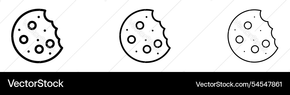 Cookie icon Royalty Free Vector Image - VectorStock