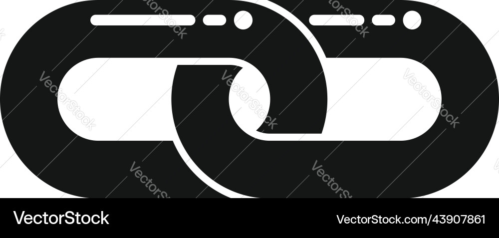 Internet chain icon simple web link Internet chain icon simple web link Vector Image