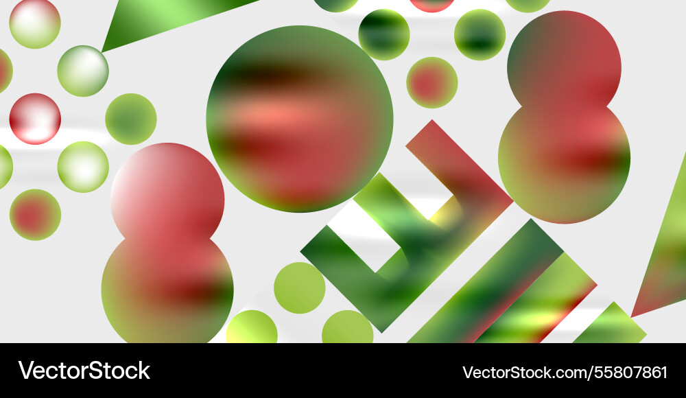 Simple shapes - circles triangles rectangles Vector Image