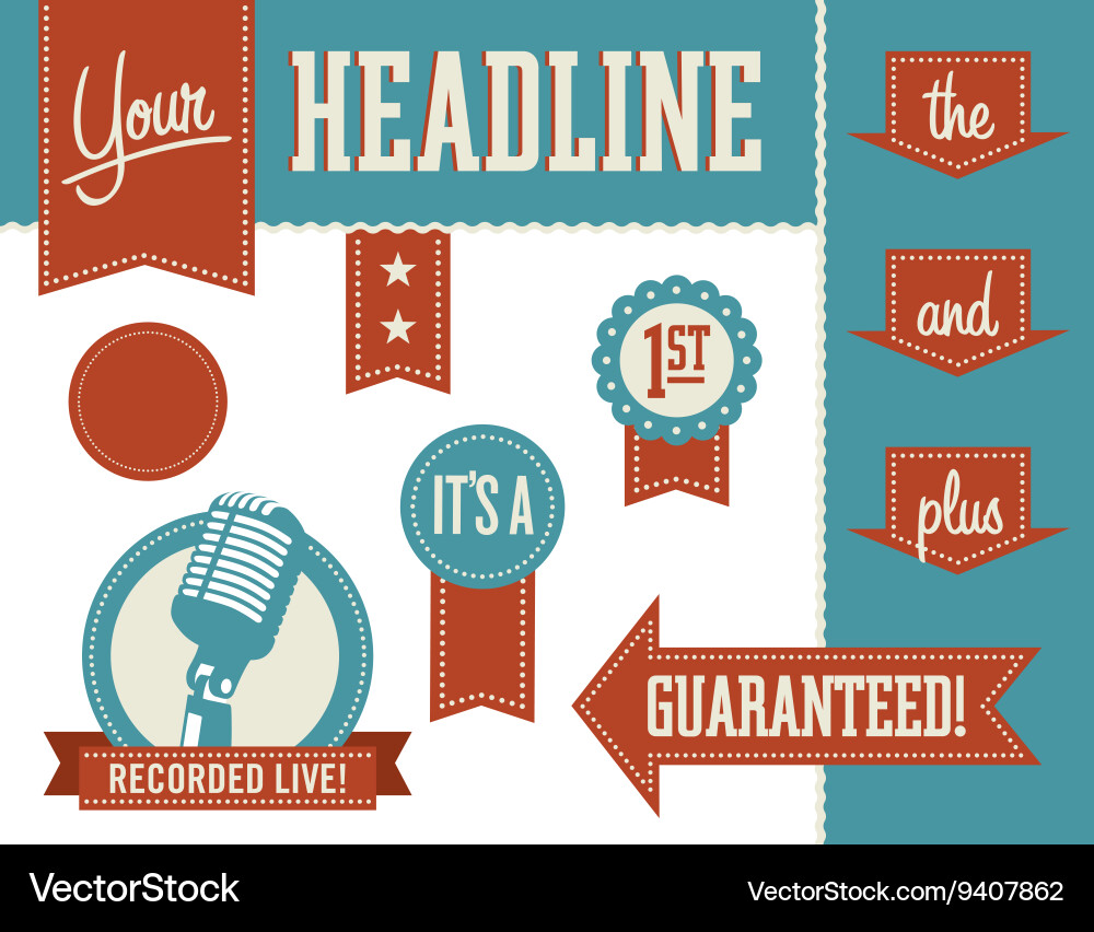 Design elements Vector Image