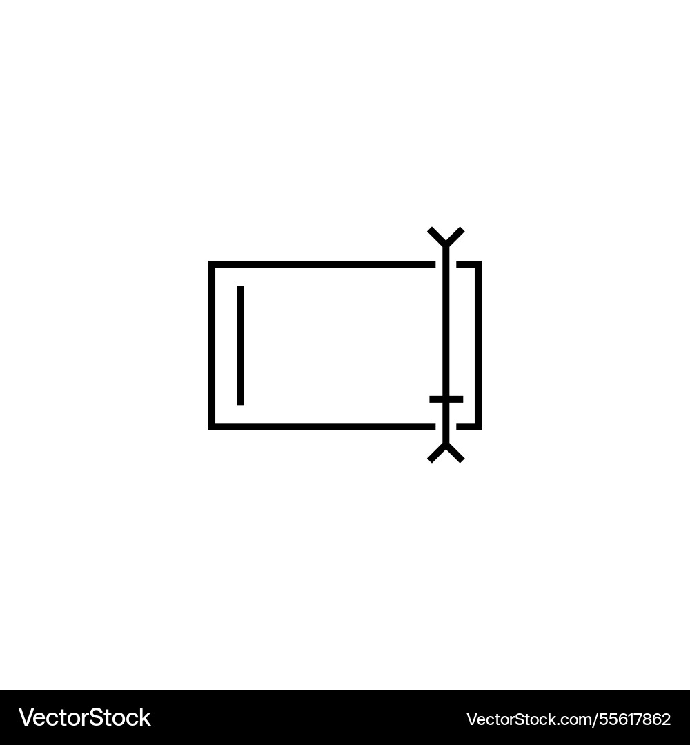 Flat folder icon for renaming and editing text vector image