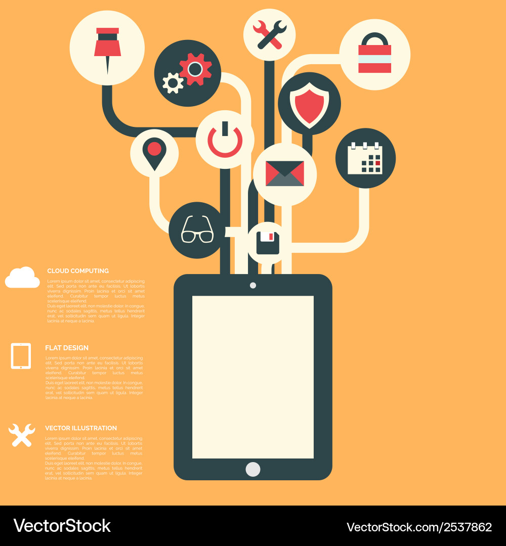 Modern Web Interface Background vector image