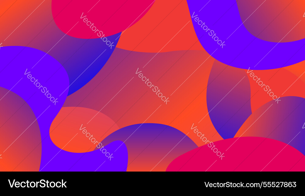 Colorful free form shapes gradient simple blob Colorful free form shapes gradient simple blob vector image