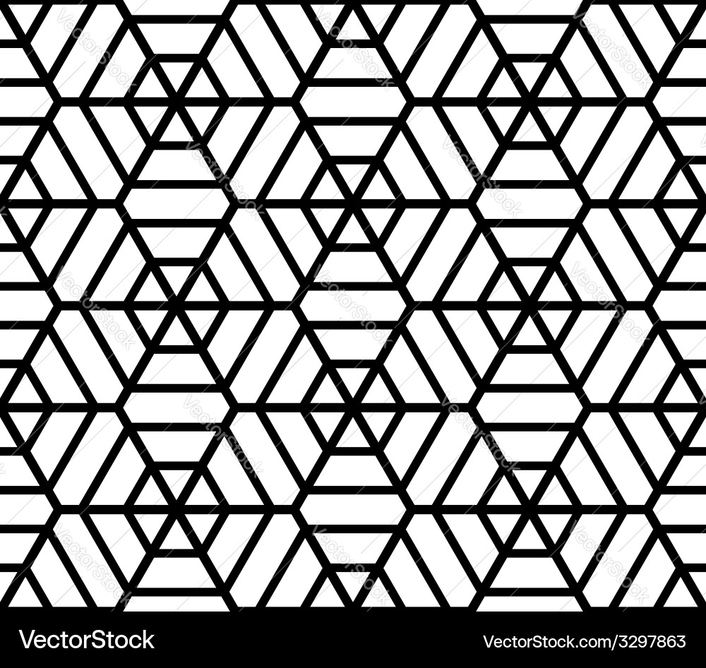 Geometric Hexagonal Pattern vector image