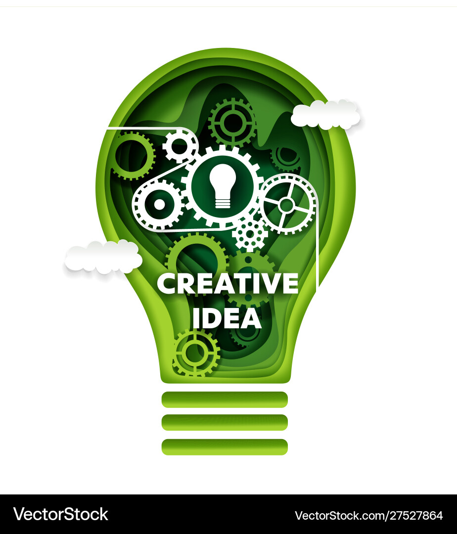 Creative idea concept Creative idea concept vector image