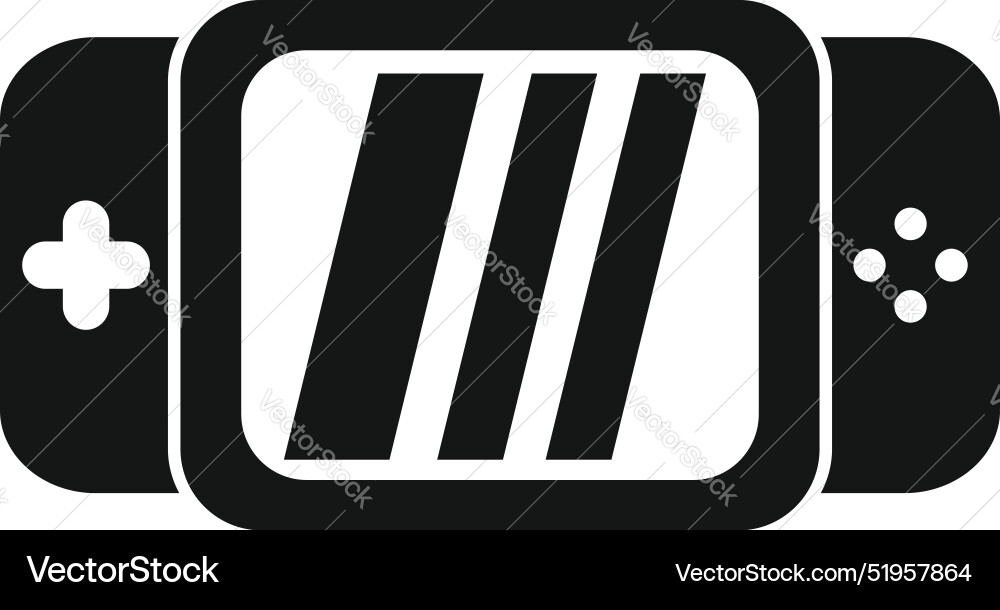 Portable gaming console showing loading screen Portable gaming console showing loading screen vector image
